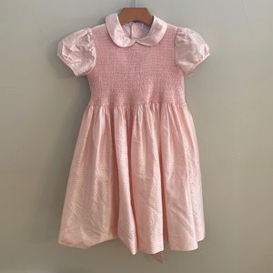 French designer pink silk dress